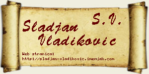 Slađan Vladiković vizit kartica